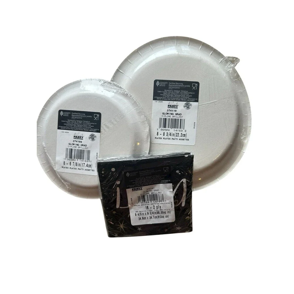 Congrats Grad Your Future Is Bright Graduation Party Plates & Napkins 6 Packs